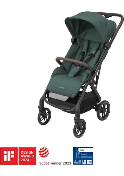 Maxi-Cosi Soho Kompakt Seyahat Sistem Olabilen Otomatik Katlanan Bebek Arabası Essential Green