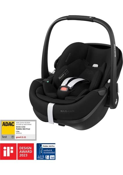 Maxi-Cosi Pebble Slidetech Tam Yatabilen 0-13 kg Ana Kucağı ve Oto Koltuğu Twillic Black