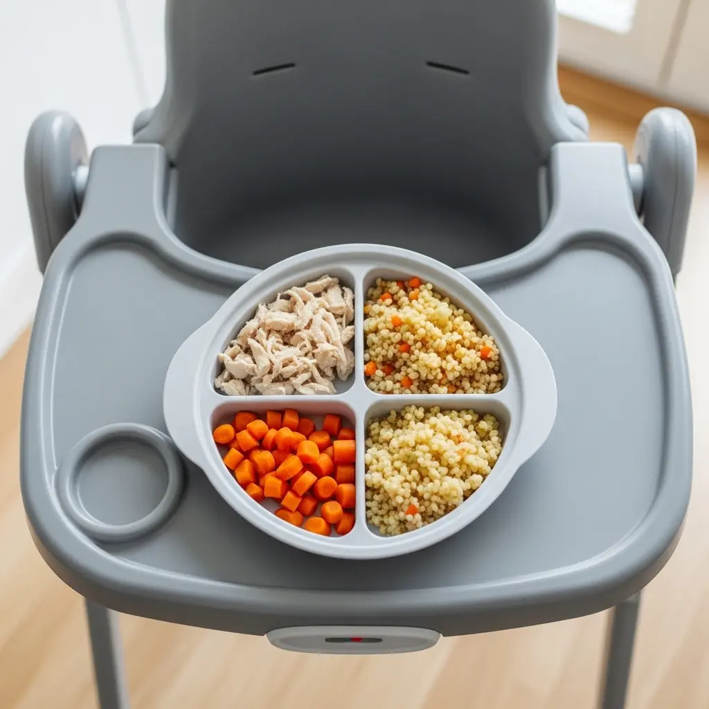 12 Aylık Bebekler İçin Ek Gıda Tarifi: Ayrıştırılmış Tavuklu ve Sebzeli Pilav