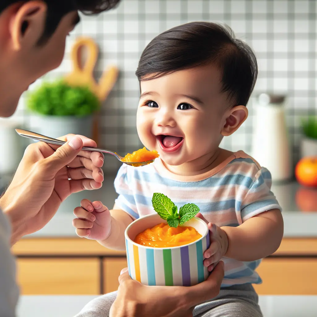 8 Aylık Bebekler İçin Vitamin Deposu: Yoğurtlu ve Naneli Balkabağı Püresi