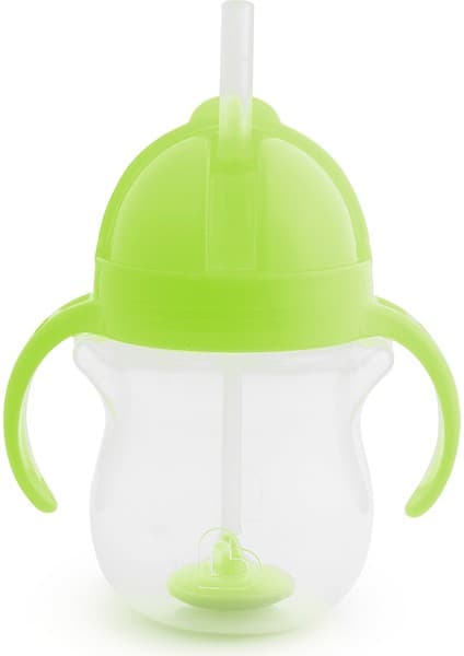 Munchkin Tıklama Kilitli Uçlu Pipetli Alıştırma Bardağı, 6AY+, 207ML, Yeşil, 1 Adet