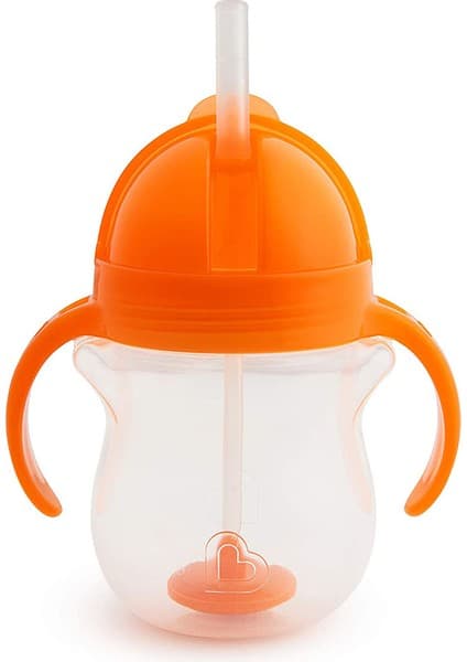 Munchkin Tıklama Kilitli Uçlu Alıştırma Bardağı, 6AY+, 207ML, Turuncu, 1 Adet