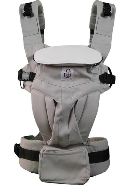 Solomombaby Bebek Kangurusu Ergonomik M Oturuş Destekli Yenidoğan Gri Renk Türkiye Üretimi