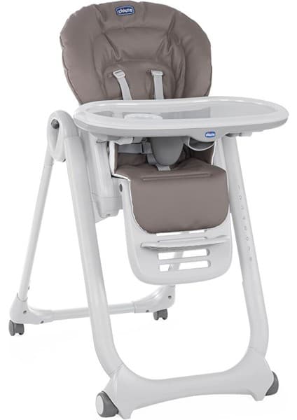 Chicco Polly Magic Mama Sandalyesi, 5 Noktalı Emniyet Kemerli, Kaymaz Ayaklı, 8 Kademeli Yükseklik Ayarlı, 6 Ay - 15 Kg, Kahverengi