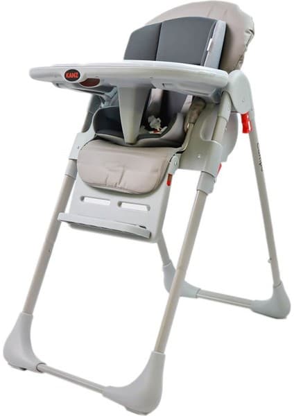 Kanz Campo Mama Sandalyesi Portatif Katlanır Yükseklik Ayarlı Tekerlekli İç Pedli Grey