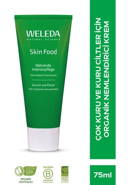Weleda Skin Food Nemlendirici ve Besleyici Organik Bakım Kremi 75ml - Çok Kuru ve Kuru Ciltler için