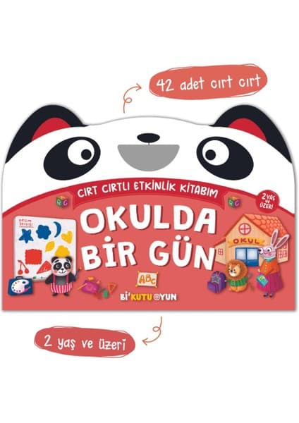 Cırt Cırtlı Etkinlik Kitabım - Okulda Bir Gün (2+ Yaş)